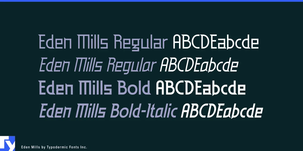 Eden Mills Font Family preview 3