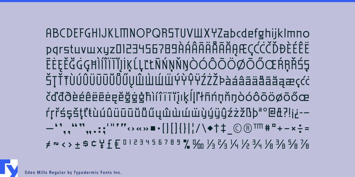 Eden Mills Font Family preview 5