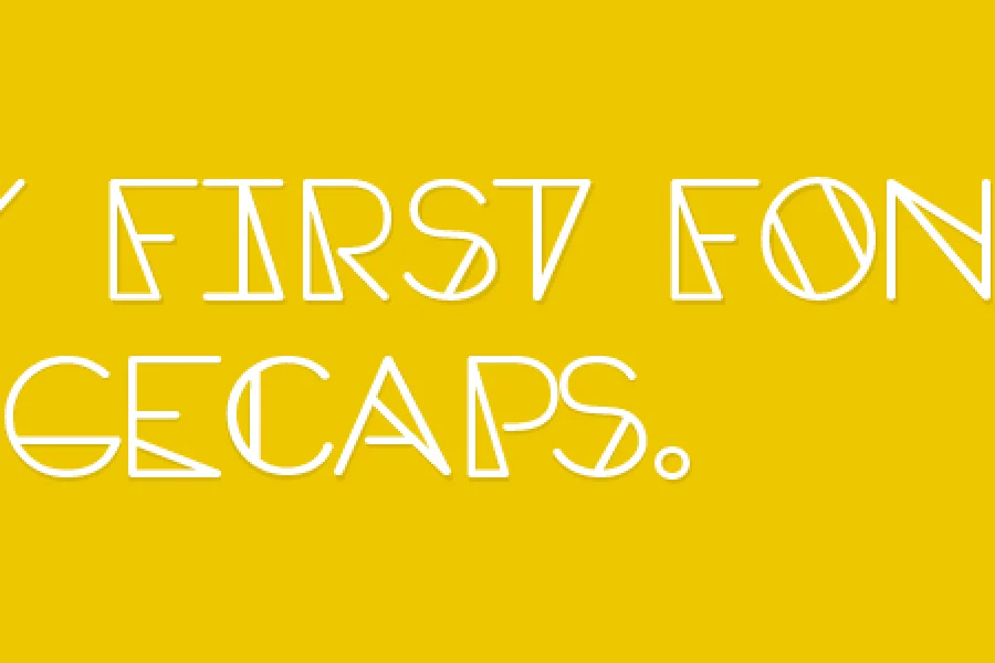 Edge Caps Font