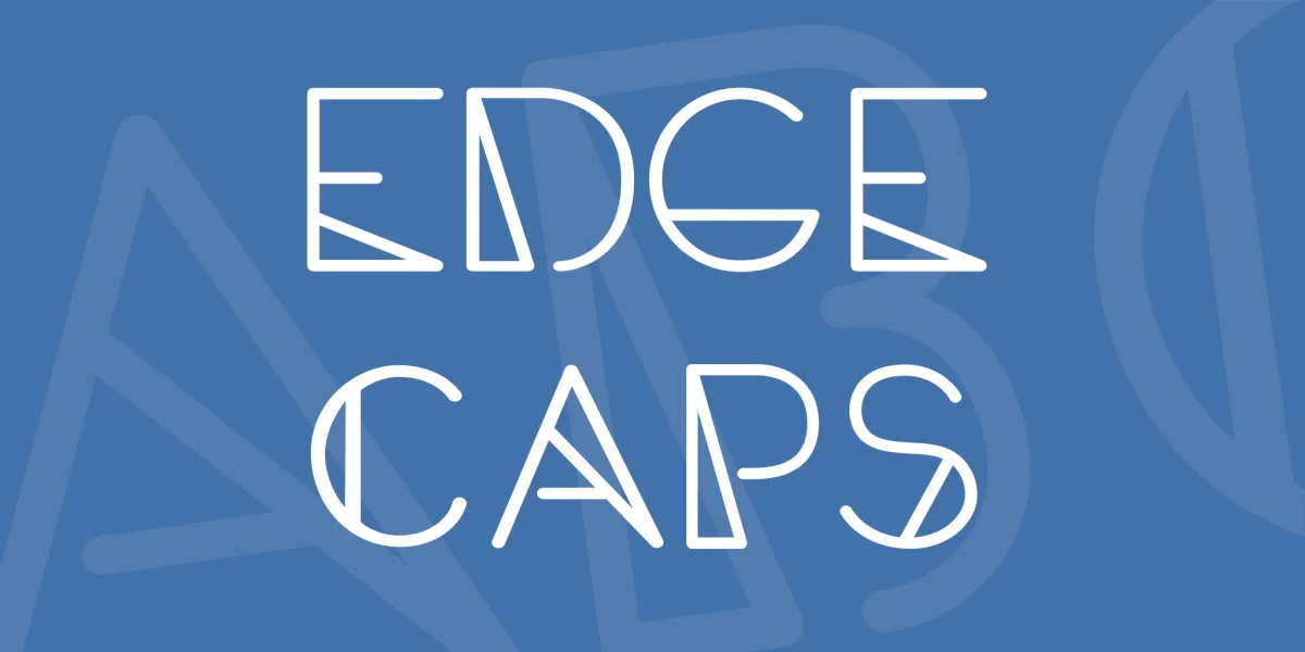 Edge Caps Font preview 2