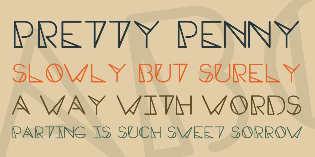 Edge Caps Font preview 3