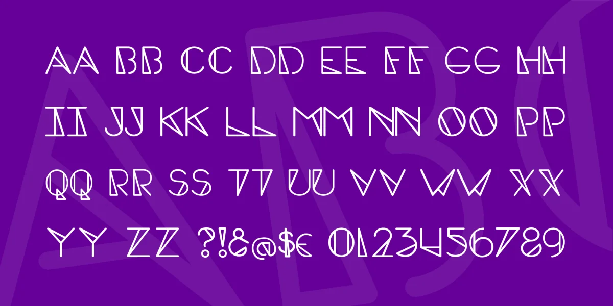 Edge Caps Font preview 4