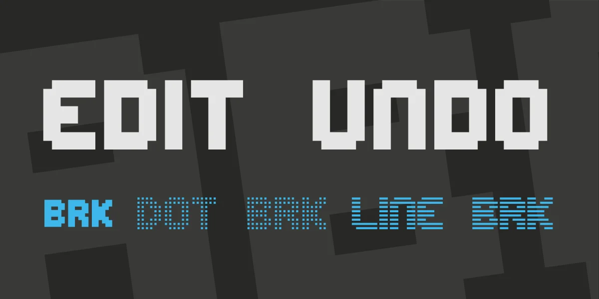 Edit Undo Font Family