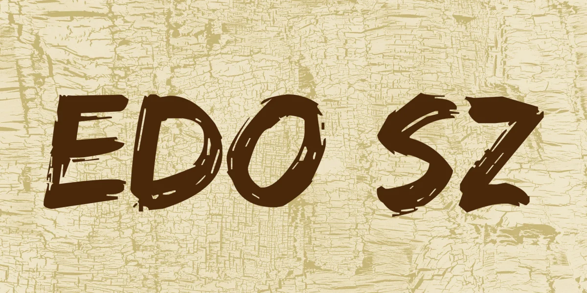 Edo SZ Font preview 2