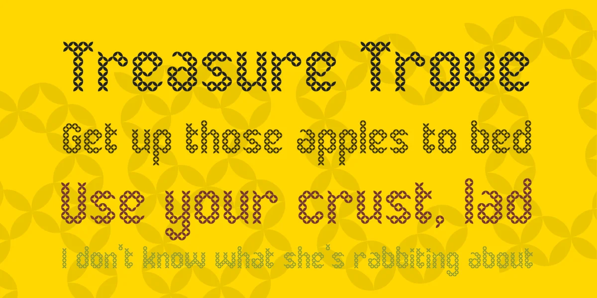 Eenvoudige Batik Font preview 2