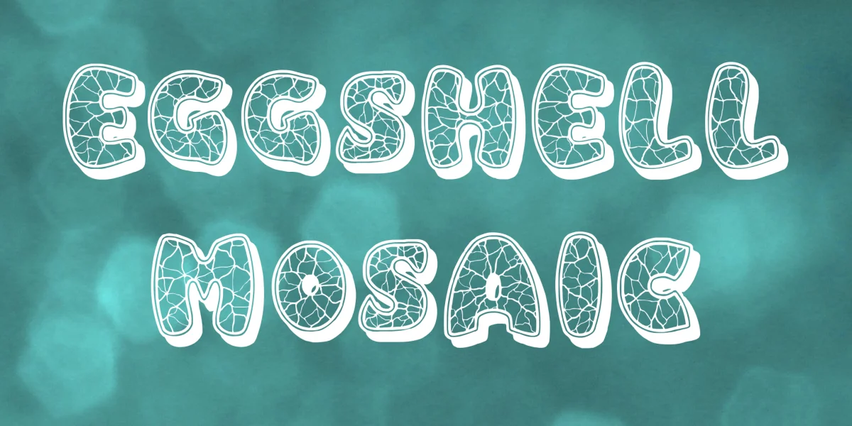 Eggshell Mosaic Font