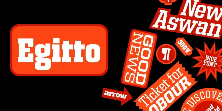 Egitto Slab Serif Font Family preview 2