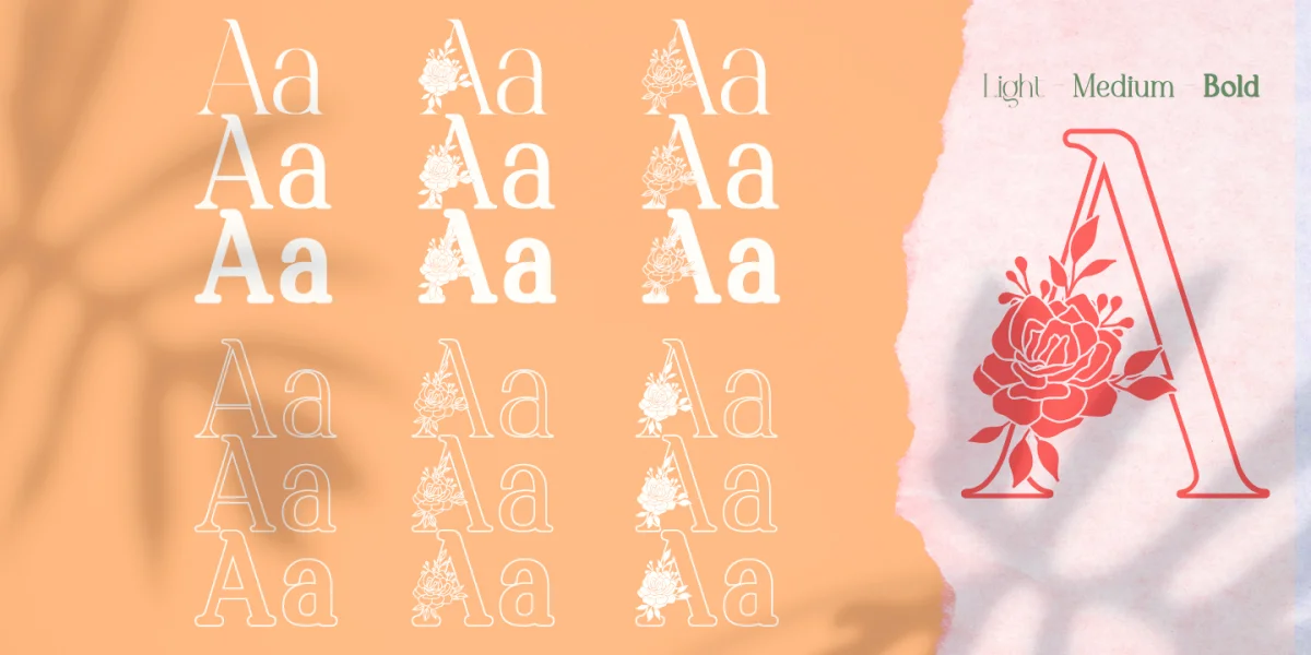 El Katana Alt Flo Medium DEMO Font preview 7