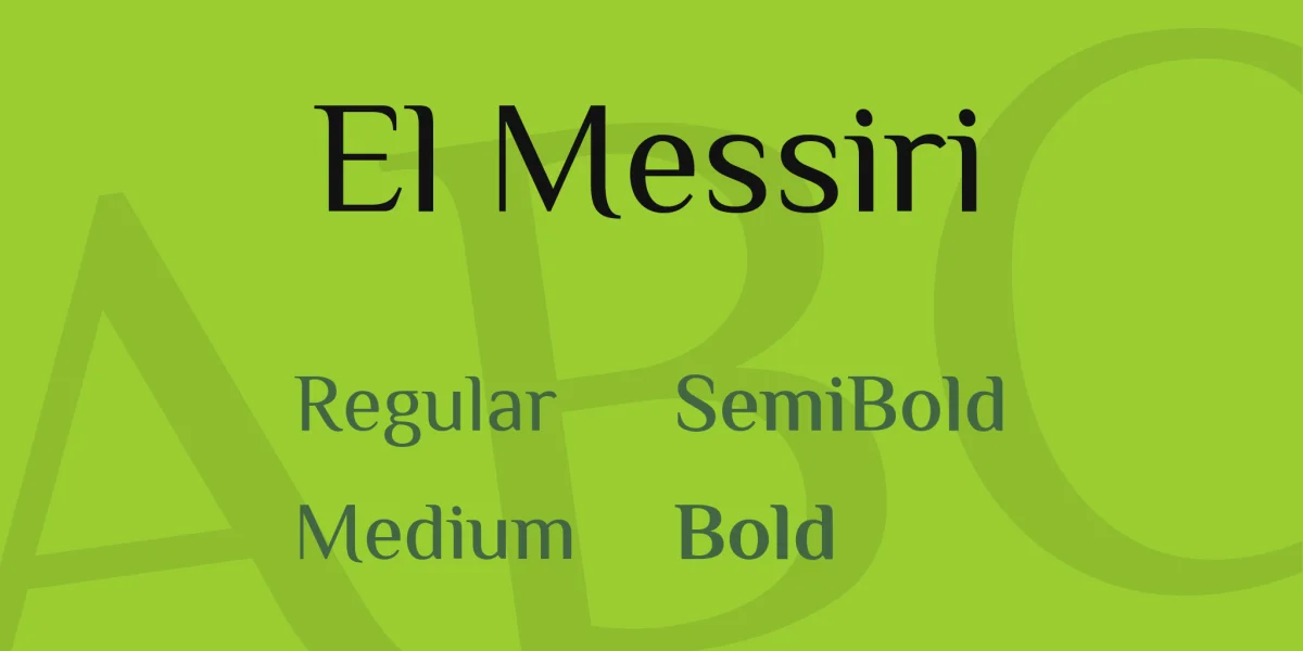 El Messiri Font Family