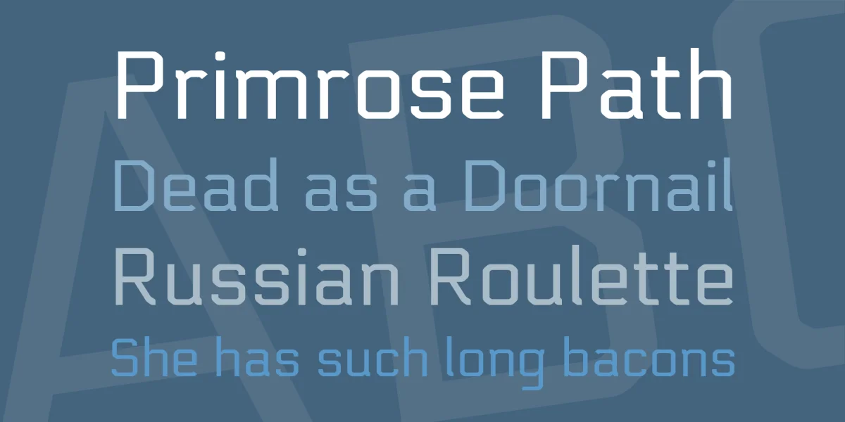 Electrolize Font preview 2
