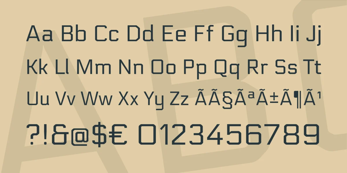 Electrolize Font preview 4