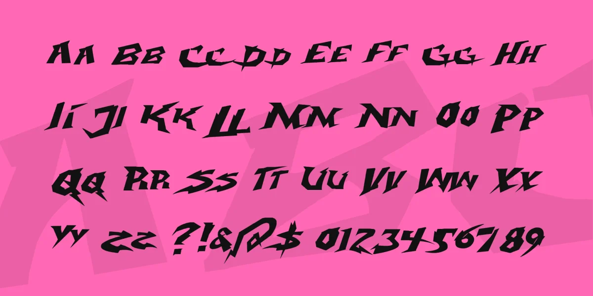 Electrox Font preview 3