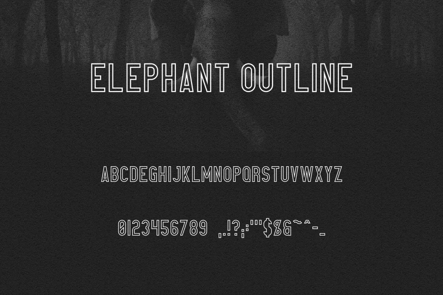 Elephant Font preview 11
