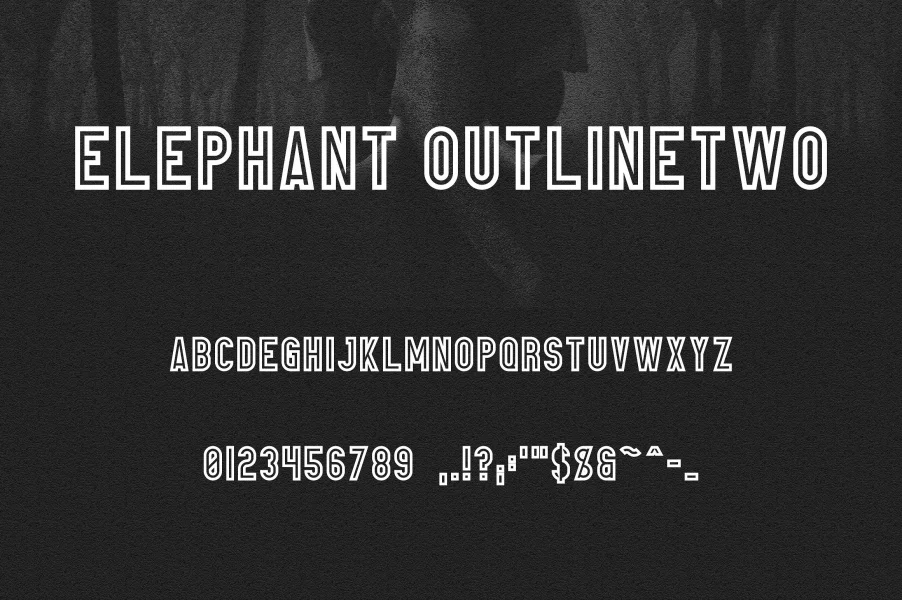 Elephant Font preview 12