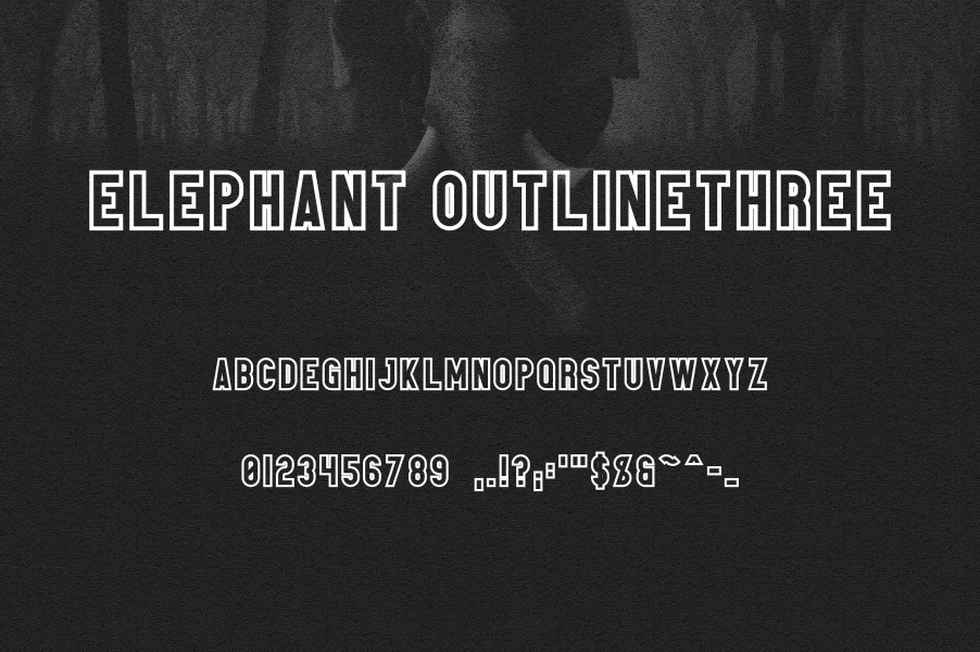Elephant Font preview 13