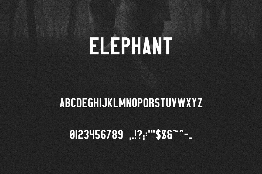 Elephant Font preview 8