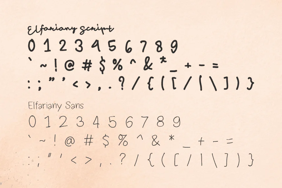 Elfariany Demo Font Family preview 13