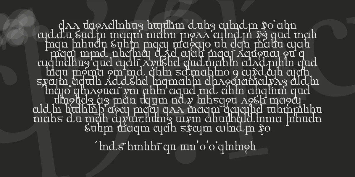 Elfic Caslin Font preview 2