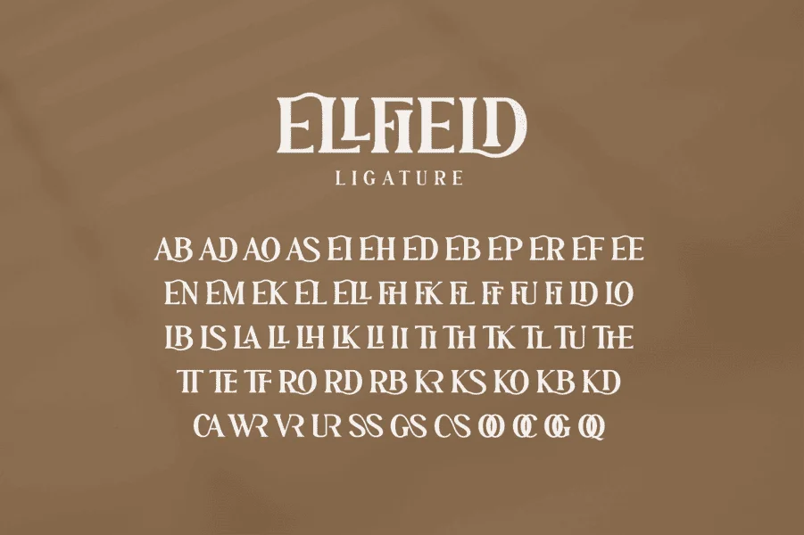 ELLFIELD Font preview 7