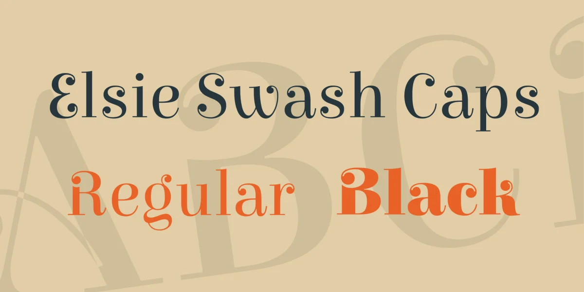 Elsie Swash Caps Font Family