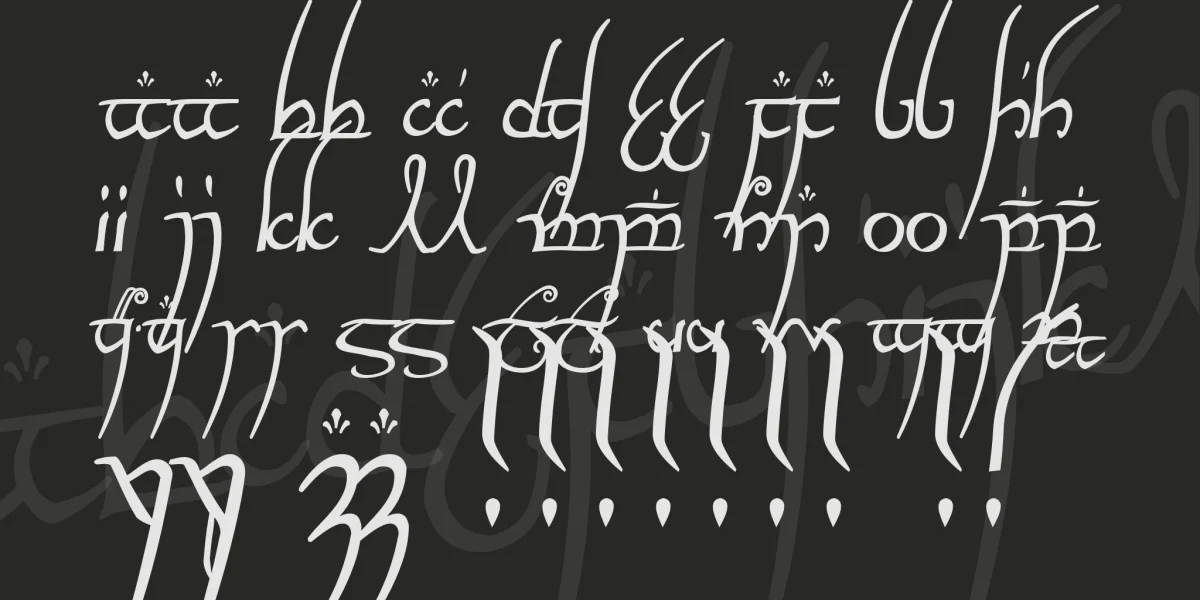 Elvish Ring NFI Font Family preview 2