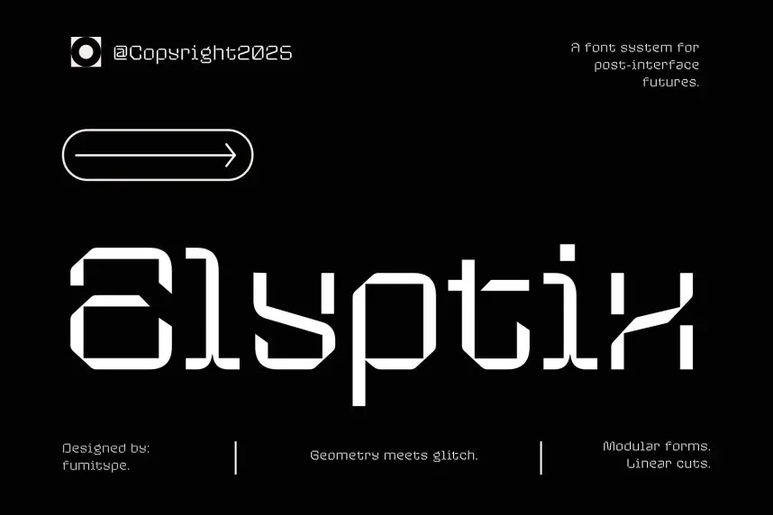 Elyptix Font preview 2
