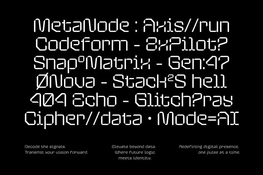 Elyptix Font preview 4