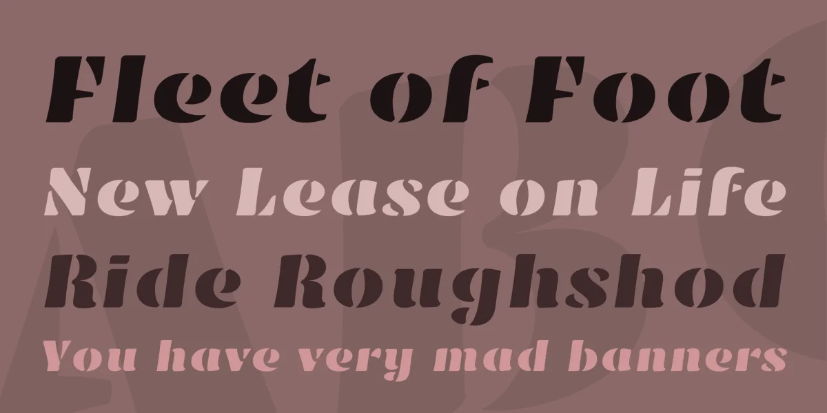 Emblema One Font preview 2