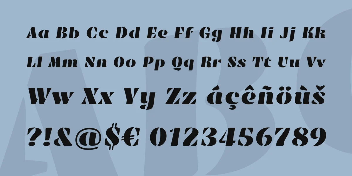 Emblema One Font preview 4