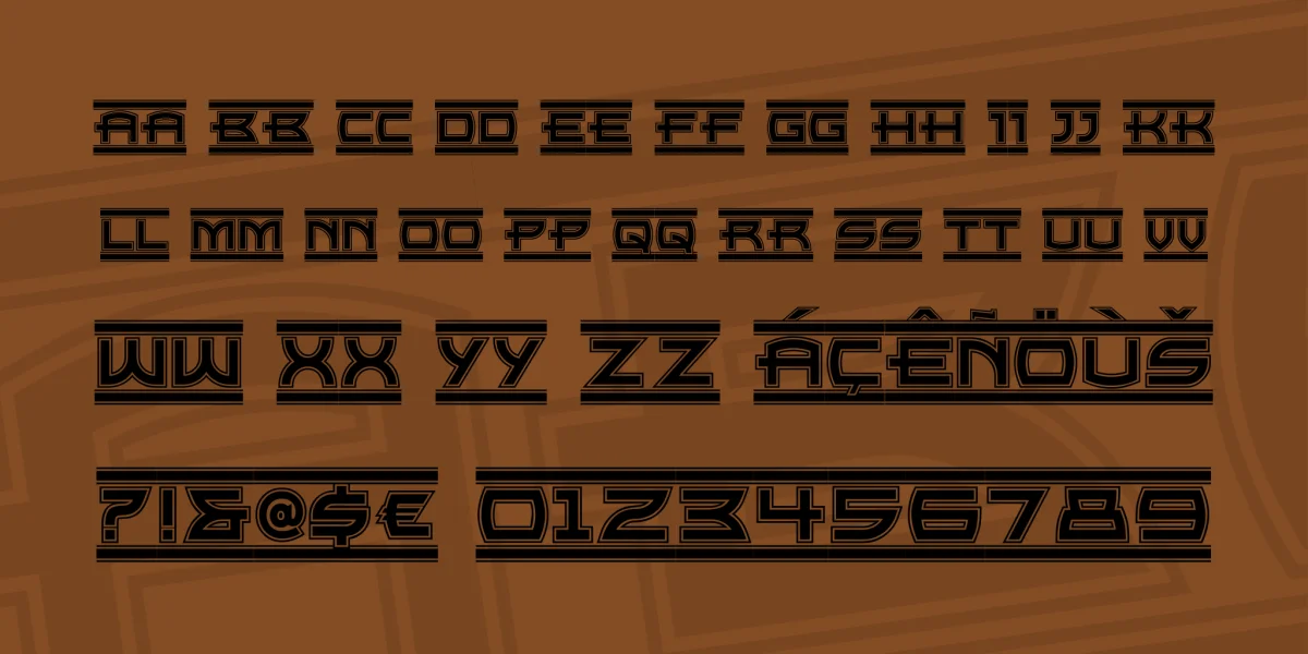 Empire State NF Font preview 2