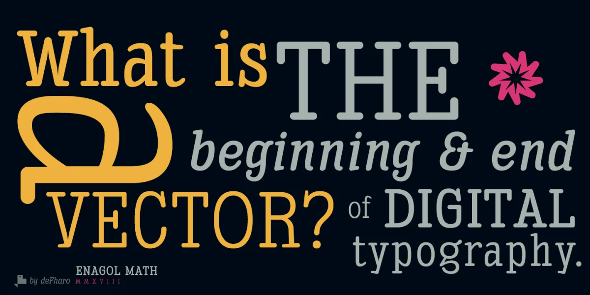 Enagol Math Font Family