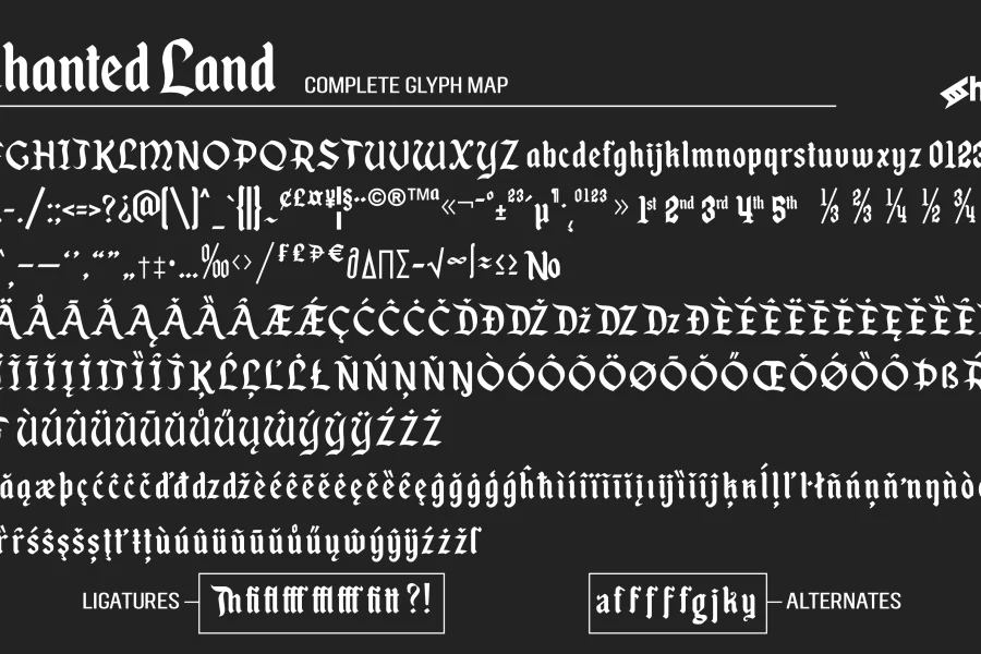 Enchanted Land Font preview 2