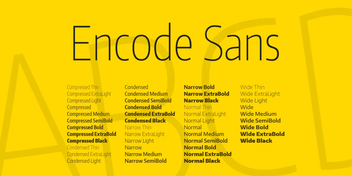 Encode Sans Font Family