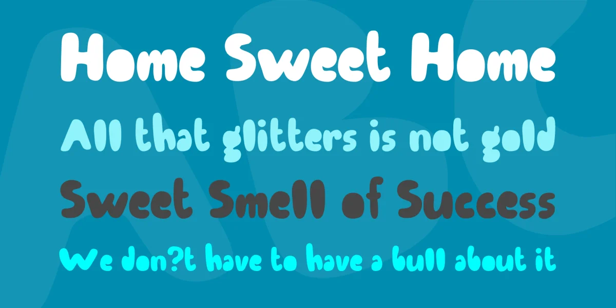 Endutt Font preview 2