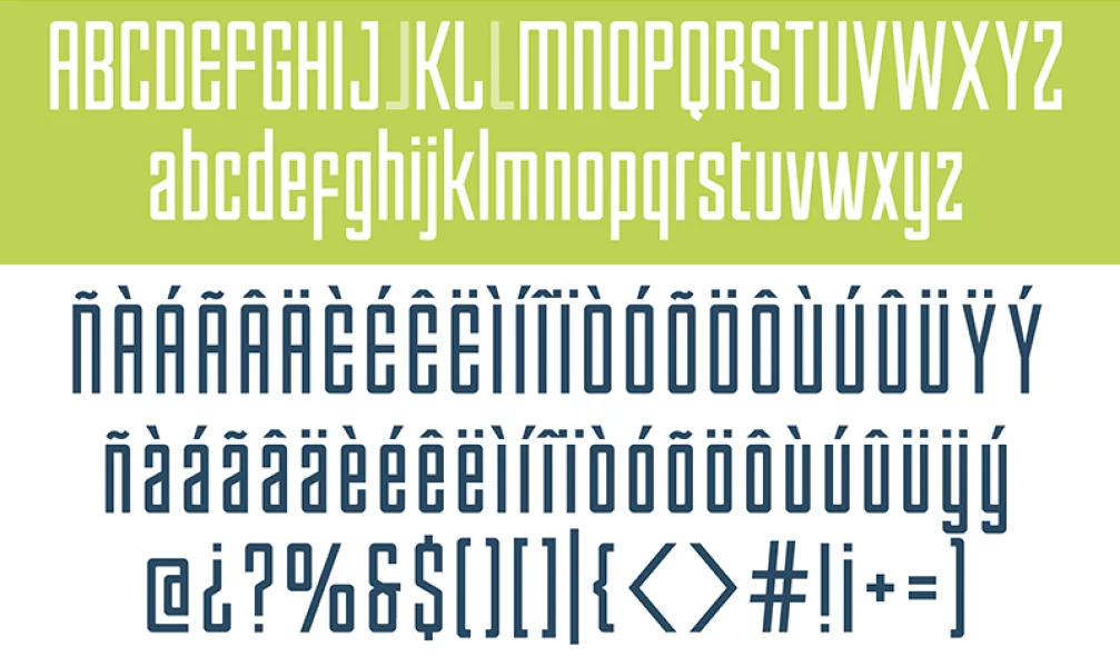 Enfatica Font Family preview 6