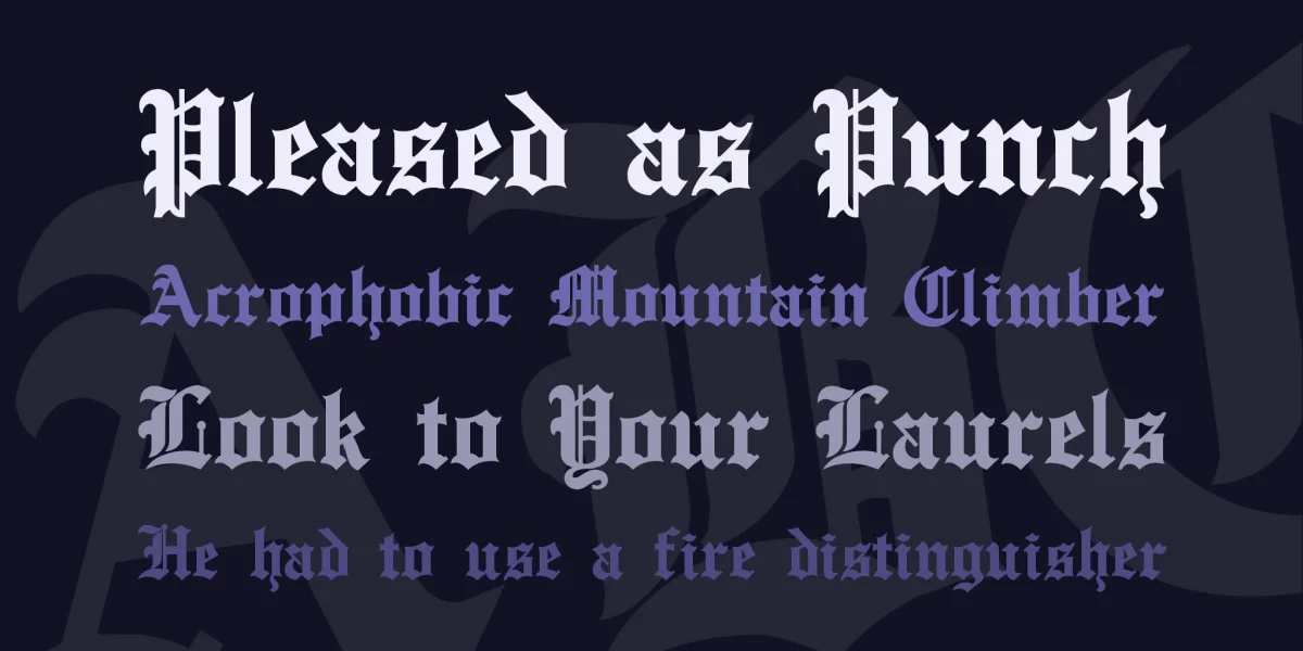 English Towne Font preview 2