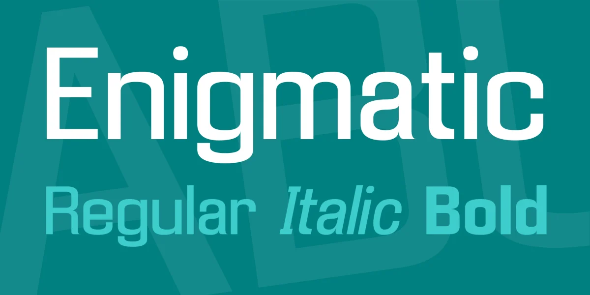 Enigmatic Font Family