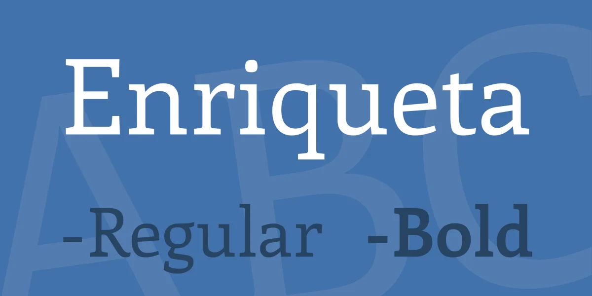 Enriqueta Font Family