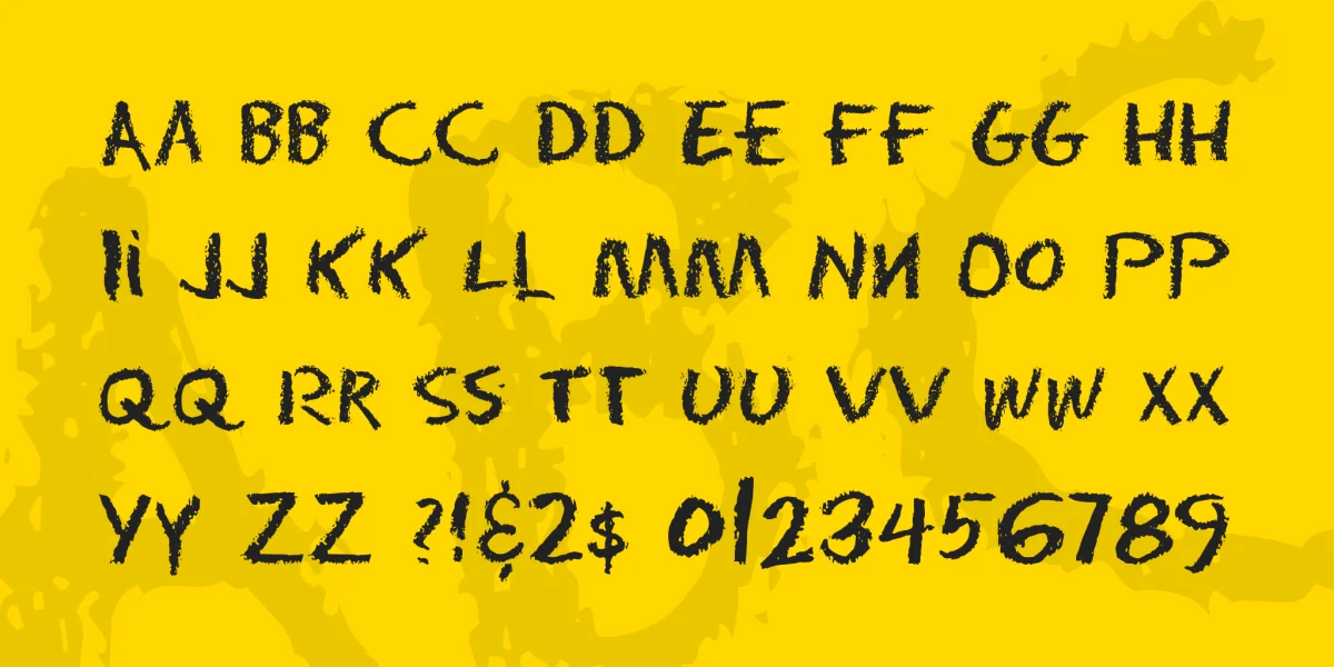 Eraser Font Family preview 4
