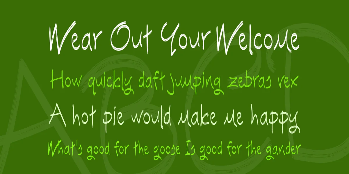 Escobeta One Font preview 2