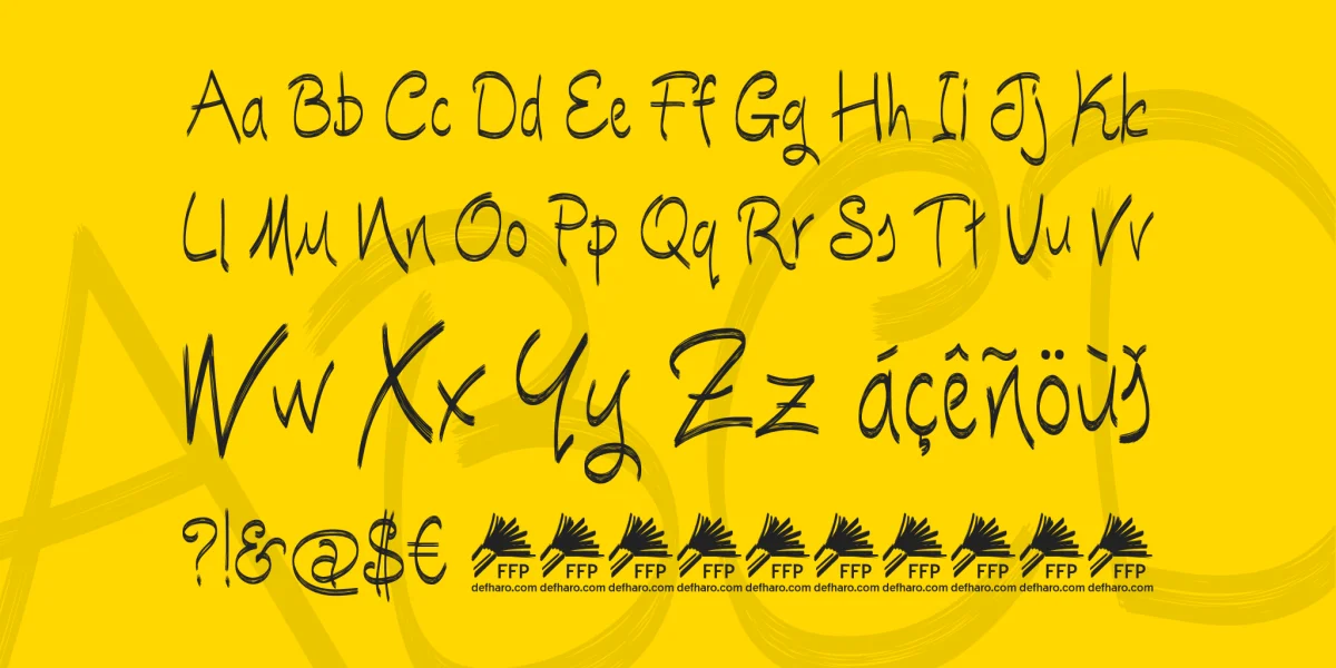 Escobeta One Font preview 4
