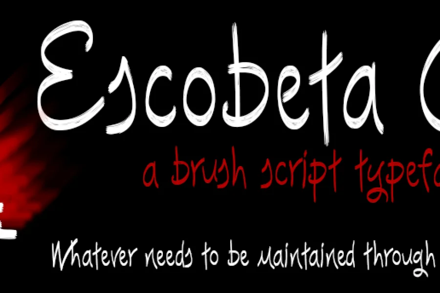 Escobeta One Font preview 5