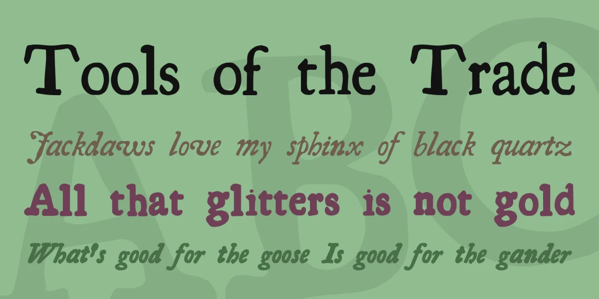 Essays 1743 Font Family preview 2