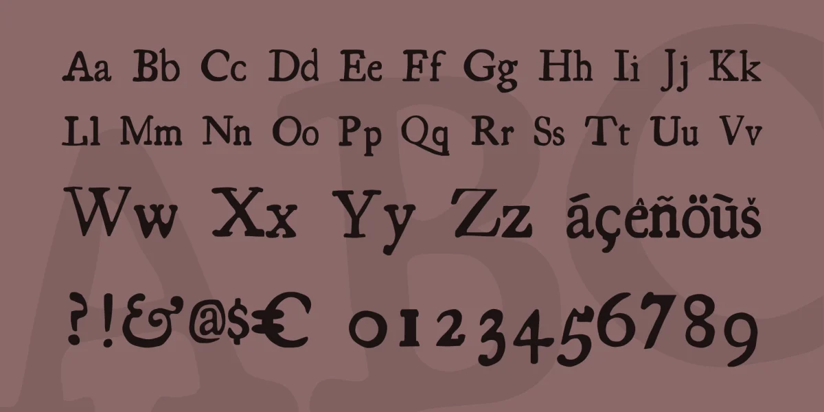 Essays 1743 Font Family preview 4