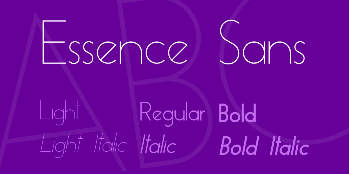 Essence Sans Font Family preview 2