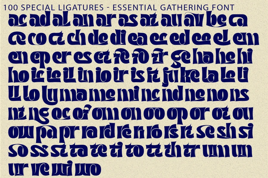 Essential Gathering Demo Font preview 8