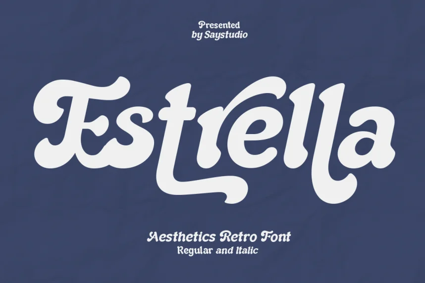 Estrella – Aesthetic Retro Font