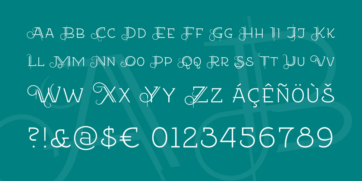 Etharnig Font Family preview 3