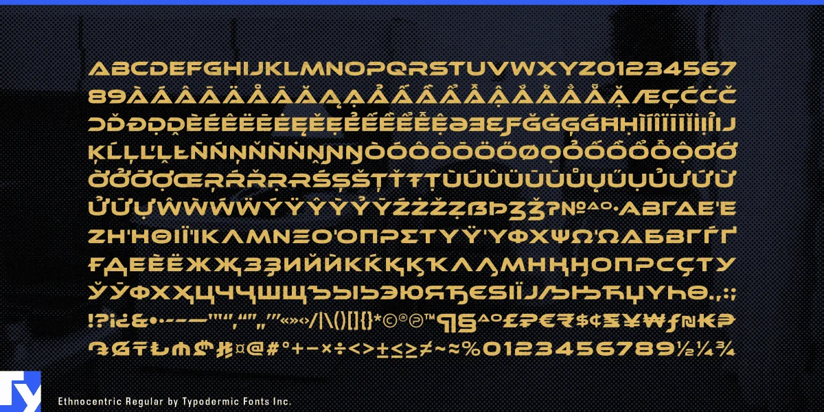 Ethnocentric Font preview 7