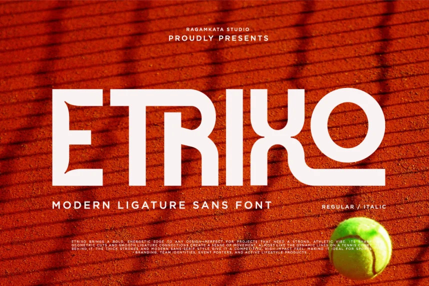Etrixo Font preview 2